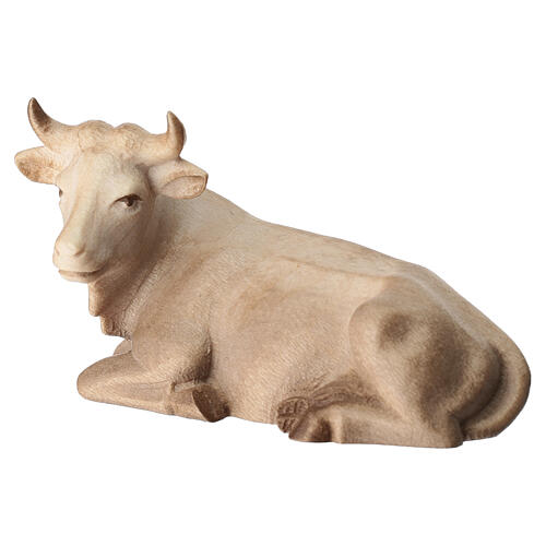 Ox and Donkey Nativity Figurines in Double-Patinated Val Gardena Maple Wood 2