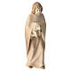 Statuette de berger avec agneau en bois à double patine du Val Gardena s1