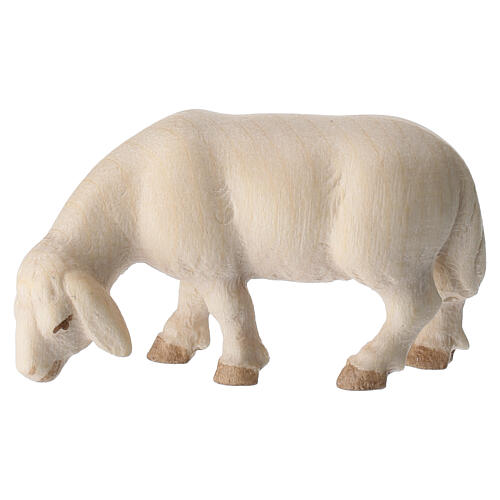 Statuine per presepe in legno naturale Val Gardena pecore 4