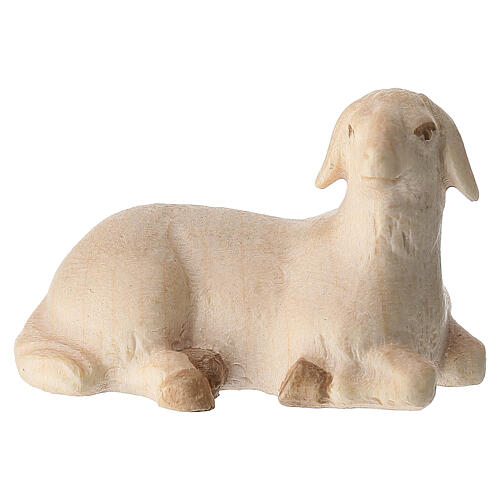 Sheep nativity figurines in natural Val Gardena wood 2