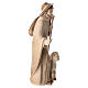 Shepherd with hat and standing sheep figurine in double-patinated Val Gardena wood s3
