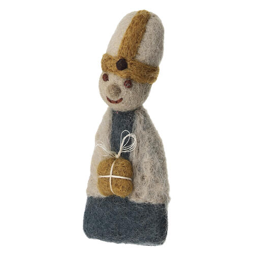 Three Wise Men in wool by Gry & Syf, 12 cm Nativity Scene 3
