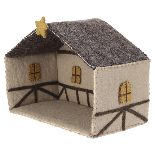 Cabaña Natividad Gry & Sif de lana belén 12 cm 3