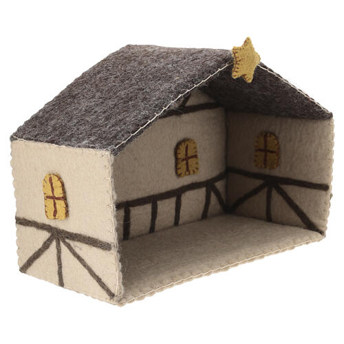 Cabaña Natividad Gry & Sif de lana belén 12 cm 4