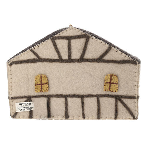 Cabaña Natividad Gry & Sif de lana belén 12 cm 5