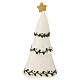 Albero di natale 3 in 1 Gry and Syf in lana bianco 28 cm s1