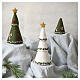 Albero di natale 3 in 1 Gry and Syf in lana bianco 28 cm s2