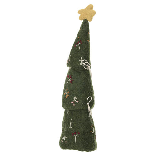 Albero di natale Gry and Syf 3 in 1 in lana decorato 28 cm 2