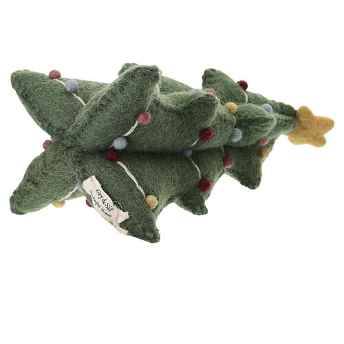Albero di natale decorato Gry and Syf in lana 21 cm 4
