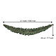 Festone boa natalizio Olivetta verde con pigne 2,7 mt PVC diametro 45 cm s3