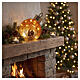 Palla di Natale con presepe in resina e luce 15 cm s3