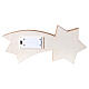 Stella cometa con presepe in legno e luce 10x25x3 cm s4