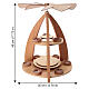 Piramide natalizia 45x35x35 cm moderna in movimento presepe 8 cm s3