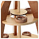 Piramide natalizia 45x35x35 cm moderna in movimento presepe 8 cm s4
