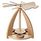 Piramide natalizia in legno d'acero 25x20x25 cm s1