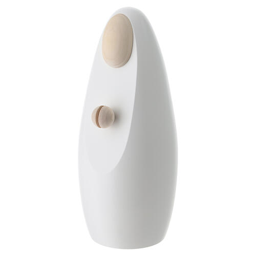 Sagrada Familia moderna con ovejita madera de arce blanca Natividad 20 cm 3