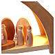 Arco navideño con Natividad 62x25x10 cm madera de arce LED s6