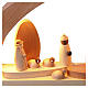 Arco natalizio con Natività 60x25x10 cm legno d'acero LED s8