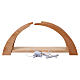 Arco natalizio con Natività 60x25x10 cm legno d'acero LED s11