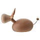 Buey y burro estilizados madera natural Belén 6-8 cm s2