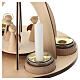 Piramide Natalizia in movimento con Angeli legno 25x25 cm s4