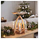 Piramide natalizia Kathrinchen Zimtstern angeli legno acero 30x20x20 cm s2
