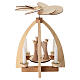 Piramide natalizia Kathrinchen Zimtstern angeli legno acero 30x20x20 cm s5