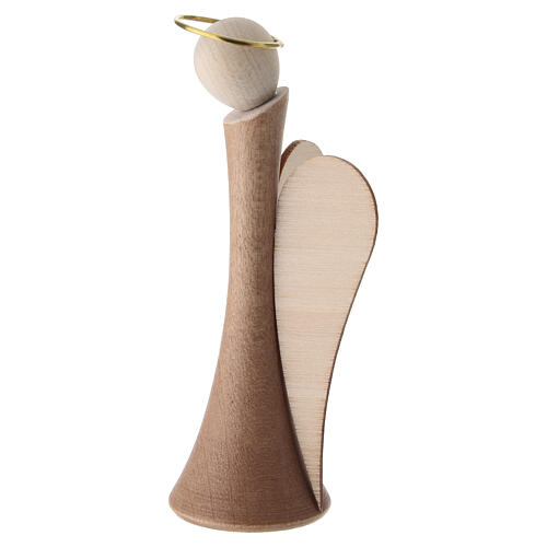 Saint Michael the Archangel contemporary statue in maple wood, 9 cm 2
