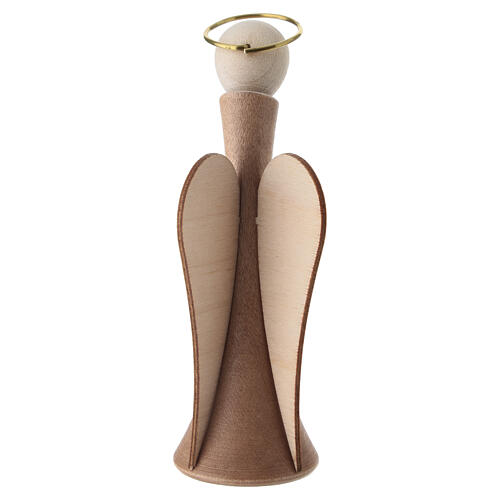 Saint Michael the Archangel contemporary statue in maple wood, 9 cm 4
