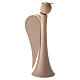Modern Archangel Gabriel figurine in natural maple wood, 11 cm s3