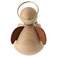 Angelo con angioletto moderno legno d'acero presepe 6-8 cm s4
