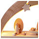 LED Christmas arch with modern Nativity in maple wood, 8 pcs, 30x60x10 cm s5