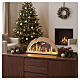 LED Christmas Arch with Modern Angels, Maple Wood 62x29x10 cm s2