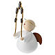 Ángel de Navidad moderno blanco arco de estrellas 10x5x5 cm belenes 6-8 cm s2