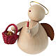Angelo Natalizio moderno cesto di stelle legno d'acero presepe 6-8 cm s2