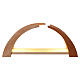 Weihnachtsbogen aus Ahornholz mit LED-Beleuchtung 25x60x10 cm s1