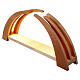 Weihnachtsbogen aus Ahornholz mit LED-Beleuchtung 25x60x10 cm s4
