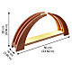 Christmas arch 25x60x10 cm maple wood LED s2