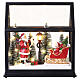 Scenografia serra con slitta e Babbo Natale 20x20x10 cm Bagutta Tendence s1
