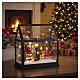 Scenografia serra con slitta e Babbo Natale 20x20x10 cm Bagutta Tendence s2