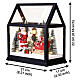 Scenografia serra con slitta e Babbo Natale 20x20x10 cm Bagutta Tendence s3