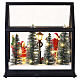 Scenografia serra con slitta e Babbo Natale 20x20x10 cm Bagutta Tendence s6