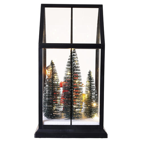 Casetta Babbo Natale con renna e uomo 30x15x15 cm Bagutta Tendence 6