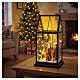 Casetta Babbo Natale con renna e uomo 30x15x15 cm Bagutta Tendence s2