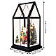 Casetta Babbo Natale con renna e uomo 30x15x15 cm Bagutta Tendence s3
