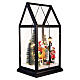 Casetta Babbo Natale con renna e uomo 30x15x15 cm Bagutta Tendence s4