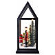Casetta Babbo Natale con renna e uomo 30x15x15 cm Bagutta Tendence s5
