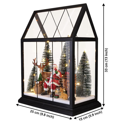 Serra con Babbo Natale e animali 30x25x15 cm Bagutta Tendence 3