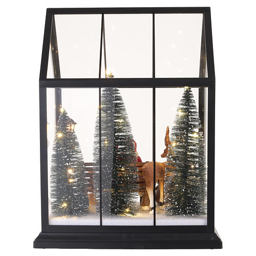 Serra con Babbo Natale e animali 30x25x15 cm Bagutta Tendence 6