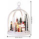 Serra cupola bianco con villaggio nonni e nipoti 30x 25 cm Bagutta Tendence s3